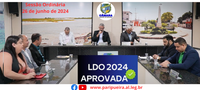 Câmara aprova Projeto da LDO em 1ª votação.